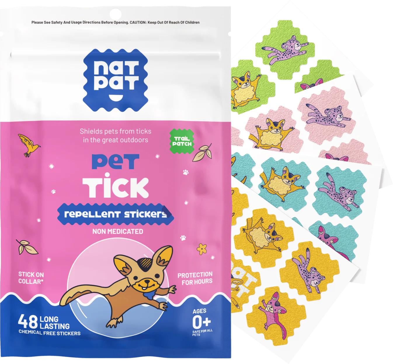 Pet Tick Repellent Stickers